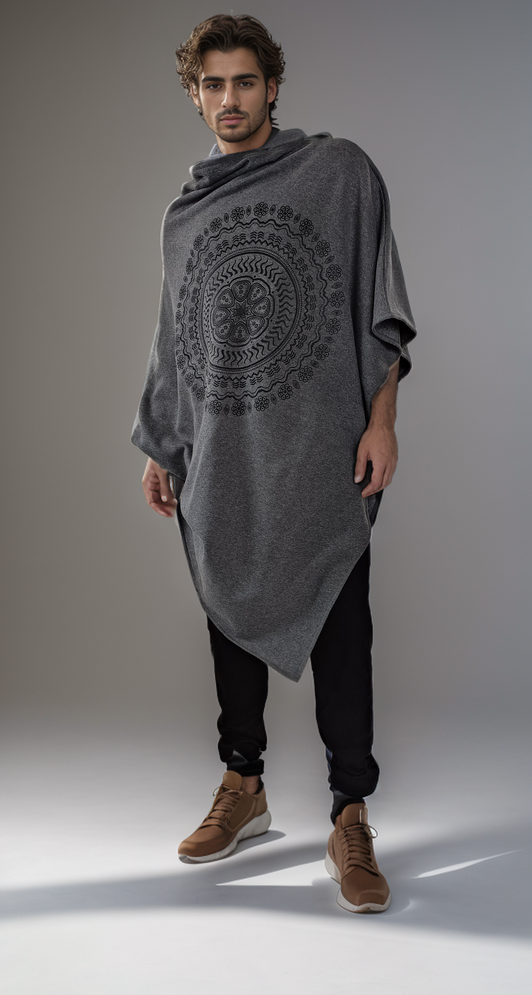 Poncho Oxford Mandala Peyotes