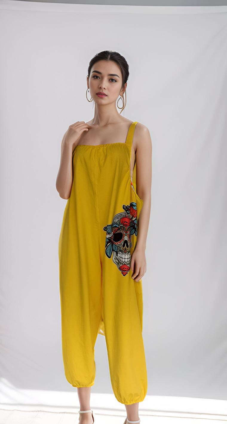 Jumpsuit Amarillo Cráneo Cardenal