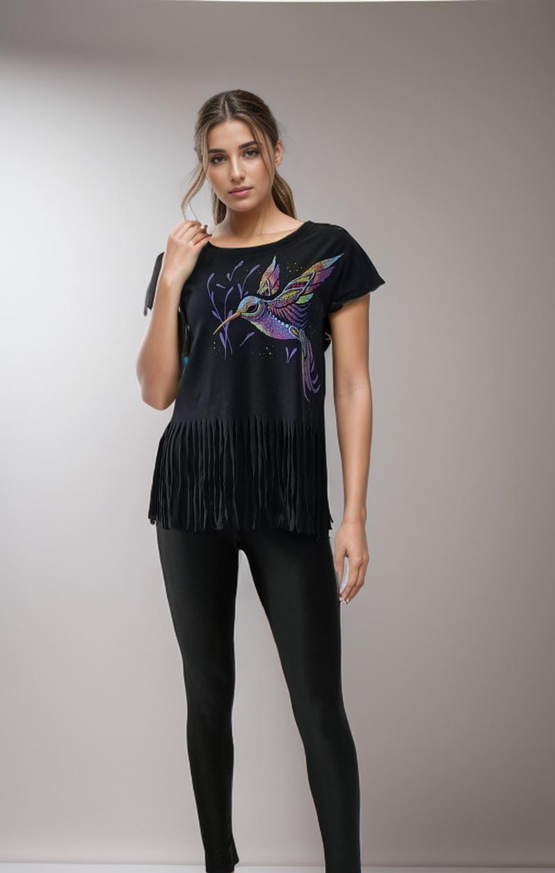 Blusa Colibrí Flor de Loto